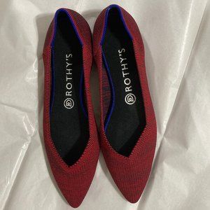 Rothy's The Point Loafer Scarlet Red - Sze W9 - Pre Owned